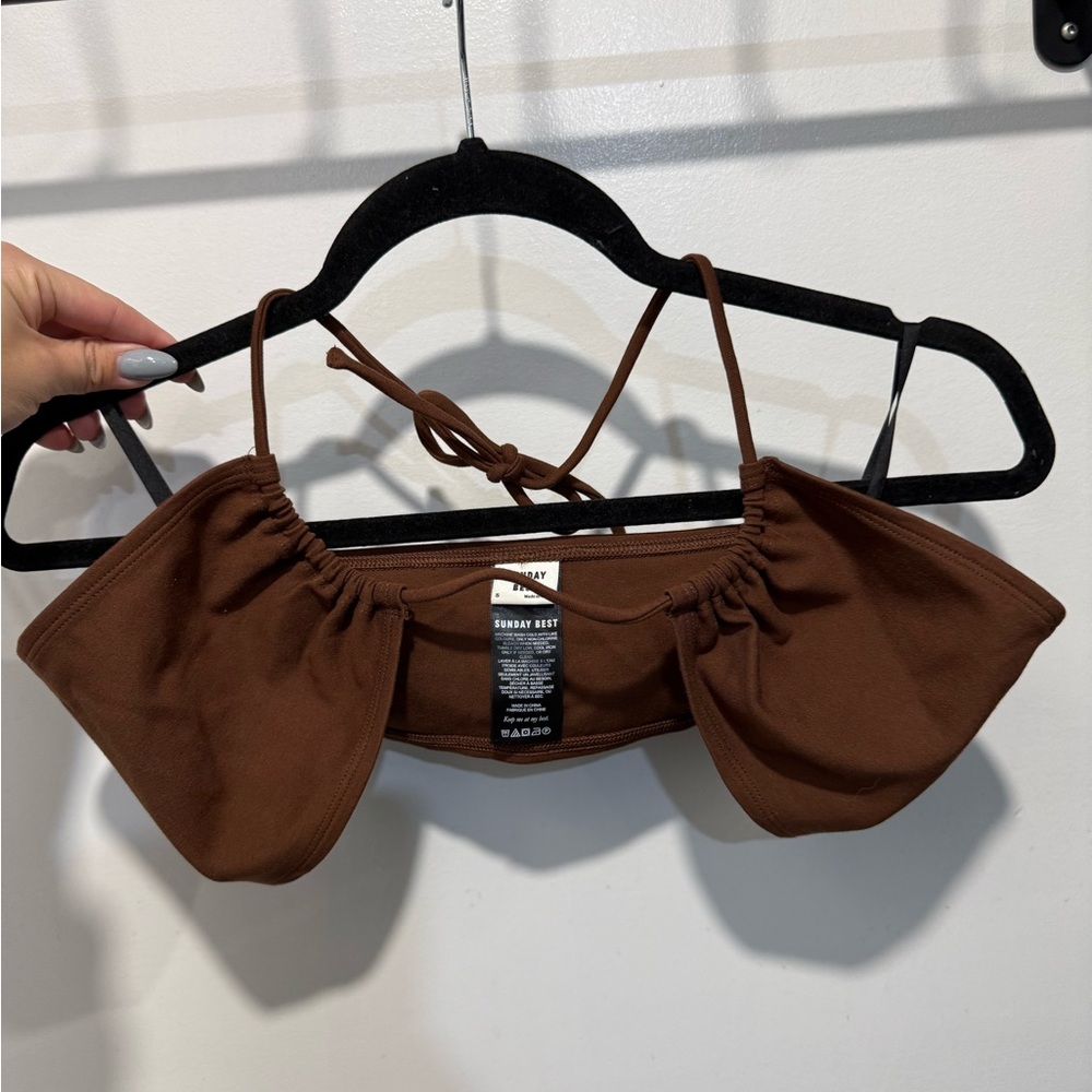 Sunday Best Brown Crop Top